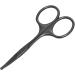Facial Hair Grooming Scissors for Men & Women - 3.7" Safety Tip Clippers for Eyebrows Nose Mustache Beard and Eyelashes - Black - Buy Online on GoSupps.com