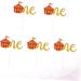 Gogogmee 5 Pcs Holidays Cupcake Picks birthday cake decorations glitter cupcake toppers circus baby shower forest animal birthday cupcake decorations paper cake picks zoo food child fruit - Buy Online on GoSupps.com