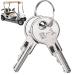 9.99WORLD MALL Golf Cart Key for Golf Cart EZGO 1982-up (Gas/Electric) Ignition Key Replacement Part 17063-G1 17063G1 Silver