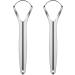 XIMGirl 2 Pack Stainless Steel Tongue Scraper - Wide-Head Tongue Cleaners for Fresh Breath & Oral Hygiene | Reduce Bad Breath - Buy Online on GoSupps.com