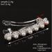 E EMZHOLE Luxury Rhinestone Pearl Diamond Hair Barrette for Women and Girls - Elegant Ponytail Clip Headdress - Buy Online on GoSupps.com