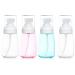 2 oz Travel Size Leakproof Pump Bottles, BPA-Free Refillable Plastic Containers for Lotion, Liquid Soap, Baby Shower, Essential Oil Blends and Other Toiletries Clear,pink,blue