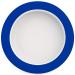 Ornamin Plate with Sloped Base 20 cm Blue Melamine (model 902) | eating aid melamine non-slip plate plate guard