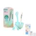 Face Mask Mixing Bowl Set +50pcs Cotton Pads Plastic 6 in 1 DIY Facemask Mixing Tools Kit with Mask Bowl Stick Spatula Measuring Cup & Mask Brushes (Green)