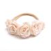Baby Girl Flower Headbands Set - 3Pcs Elastic Hair Band Crown Wraps for Newborn Infant Toddler by mligril (Beige) - Buy Online on GoSupps.com