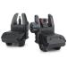 Aecktech with Green and Red Full Dots Polymer Fiber Optics Iron Sights Front and Rear Sights Black