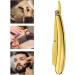 Manual Razor with Folding Handle - Barber Shaving Tool & Hair Clipper - Golden Finish (No Shaving Disc) - Buy Online on GoSupps.com