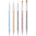 5 Pieces Dual End Nail Art Dotting Pen Acrylic Rhinestone Multi-Style s Gel Pens Painting Manicure Tool Manicures Accessories Sequins Multicolour - Buy Online on GoSupps.com