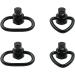Sling Swivels Mount QD Clips - 1.25 Quick-Release Belt Bracket Swivels (4-Pack Black) | International Shipping - Buy Online on GoSupps.com