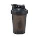 AIDSHUNN Protein Shaker bottle 400ml with mixer ball leaked out safer drink flip cap 14oz shake cup water bottle for powder mixer gym sports supplement fitness workout (black)