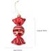 Zerodeko 16 Pcs Candy Pendant Red Shatterproof Christmas Ornaments Toy Plastic Hanging Pendant Mint Child - Buy Online on GoSupps.com