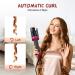 Automatic Curling Iron - 1 Inch Ceramic Ionic Curling Wand | Fast Heating Auto Hair Curler 4 Temp Settings Auto Shut-Off & Anti-Scald - Buy Online on GoSupps.com