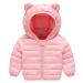 Baby Puffer Jacket Winter Hooded Coat Padded Jacket Lightweight Outerwear Boys Girls Outfits Pink 12-24 Months Pink 1-2 Years