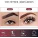 Riya Russian Strip False Eyelashes - 10 Pairs Natural Fluffy Wispy D Curly Reusable Faux Mink Lashes (002) - Buy Online on GoSupps.com