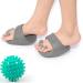 Arch Support for Plantar Fasciitis Flat Feet Arch Exerciser Slipper Bunion Corrector Toe Separators New Arrival Calf Strengthener Hallux Valgus Yoga Exerciser Foot Arch Pain Relief Sore One Size Gray