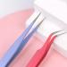 MAXLEAF Stainless Tweezers Set - Straight and Curved for Eyelash Extensions, Electronics, and Scrapbooking - Purple - Buy Online on GoSupps.com
