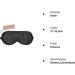 Shop Lulusilk 100% Silk Adjustable Sleep Mask - Premium Eye Mask for Men & Women - Black - Buy Online on GoSupps.com