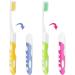 Ouligay Travel Toothbrush Set - 4 Foldable Soft Bristle Toothbrushes for Adults | Portable & Ideal for Camping & Travel - Buy Online on GoSupps.com
