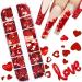 JMEOWIO Red Heart Nail Glitter - Valentine's Day Nail Art Accessories for Women & Girls | Shop Internationally! - Buy Online on GoSupps.com