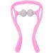 Verdant Touch Roller Neck Massage Tool | Handheld Trigger Point Neck & Shoulder Self Massager - Pink - Buy Online on GoSupps.com