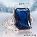 925 Sterling Silver Micro Set Sapphire Diamond Ring - Size 9 - Buy Online on GoSupps.com