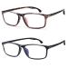 HUYA OPT Blue Light Blocking Reading Glasses TR90 Computer Reading Glasses Lightweight Frame Women & Men Black+leopard 1.0 x