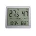 MOMOJIA Thermometer Digital Thermo-Hygrometer Indoor Thermometer Hygrometer Temperature and Humidity Meter with Time Calendar Display