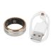 Dadea smart ring fitness ring made of ceramic and stainless steel waterproof design sleep-tracking health ring comfortable to wear smart finger ring fashionable durable sleeping ring 8*4 64.00