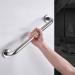 Stainless Steel Shower Grab Bar Bathroom Grab Bar Shower Handle Bathroom Balance Bar Wall Mounted Straight Towel Holder Shower Safety Support for Elderly Disabled Children 40cm Silver - Buy Online on GoSupps.com