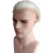 Gray white Human Hair Toupee for men NLW European human hair pieces for men Hair unit replacement System Man piece soft (White-Full Lace base) #White Full Lace - Buy Online on GoSupps.com