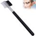 Brrnoo Makeup Brush Brow Brush Eyelash Eyebrow Brush Comb Wood Handle Double Head Extension Metal Steel Makeup