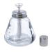 iplusmile 180ML Push Down Pump Dispenser Glass Bottle Lockable Pump Dispenser Bottle Push Down Manicure for Nail Polish Makeup Remover