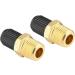 KIMISS 2Pcs 1/8 NPT MPT Car Tire Inflating Valve - ABS + Brass Air Compressor Tank Fill Valve - Buy Online on GoSupps.com