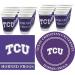 Westrick TCU Horned Frogs Party Supplies - 48 pieces (Serves 16)