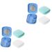 Healeeved 6 Sentions Contact lens container for contact lenses-holder suitcase kit eye organizer Travel contact lens holder Tool stand Miss color contact lenses invisible pp