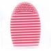 DOITOOL Makeup Brush Lipstick Organizer Silicone Brush Cleaning Scrubber Silicone Cosmetic Brush Egg Cosmetic Clean Tools Detergent Cleaner Scrub Board Make up Pink Travel medium Pink - Buy Online on GoSupps.com