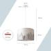 Paco Home Children's Room Hanging Lamp - E27 Pendant Light for Baby Boys & Girls - White Mountains Stars & Clouds Design - Buy Online on GoSupps.com