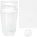 Clear Silicone Jelly Stamper Double Sided Nail Art Stamper Transparent Nail Stamp Scraper Nail Art Jelly Stamper Manicure Silicone Nail Stamper French Tip with Scraper for Nails Manicure Tools