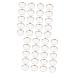 Beavorty 100 Pcs Eye Shadow Disk Eyeshadow Makeup Pans Diy Cosmetic Pallet Miss Plate Stainless Steel