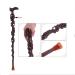 Cane Elderly Crutches Solid Wood Walking Stick Black and Ebony Fine Carving 89cm Long Available as Needed Truncated by Yourself beautiful scenery - Buy Online on GoSupps.com