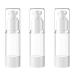 TIANZD 3Pcs Empty 30ml Transparent Airless Pump Bottles Refillable Clear Travel Vacuum Lotion Pump Containers for Cosmetic Foundation Lotion Gel - No Straw Required