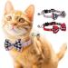 AIXI Cat Collar Breakaway with Bow Tie & Bell 2 Pack - Adjustable 7.8-10.5 Inch - Pink & Red - Buy Online on GoSupps.com