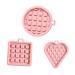 Milisten 3pcs Mold Cookie Silicone Muffin Pan Fondant Waffle Baking Pan Chocolate Chip Waffles Cajas para Con Chocolate Jelly Waffle Maker Mould Bakeware Silica Gel Round 12X11X1.6CM Random Color