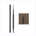 PiurUf Eye Liner 1 x 2-in-1 Waterproof Double-Headed Eyebrow Pencil Blooming Eye No Natural Brow Makeup Black Pen 1.5mm Black Eye Liner Black (B)