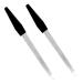 Pinkee's (2 Pack) 6 inch Stainless Steel Metal Nail File for Fingernails Toenails Scraping Strengthening Finger Manicure File