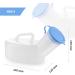AWOKEN Reusable Men's Urinal - 30oz 800ML Wide Base, Spill Proof, Portable Travel Pee Bottle - White and Blue - Buy Online on GoSupps.com
