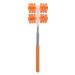 Telescopic back massager extendable massage rolls back scratches portable back roller scratch massage for men and women orange