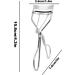 Teksome Eyelash Curler | Handheld Eye Lash Curler | Padded Handle Curler Just Dramatically Curled Eyelashes for Lash Lift in Seconds for Long Lasting Chrome-pvc Box - Buy Online on GoSupps.com
