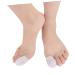 Lurrose 2 Pair with Hole Protective case Silicone Case Toe Bandage Tube pad Toe Cover Big Toe Sleeve Buffer Tube Silicone Finger Protector Protective Gear Splitter Thumb Protector Corn White Size 2