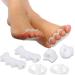 8 pieces of toe silicone toe separator correction invisible correction of hallux valgus large foot bones overlapping toes etc. To relieve foot pain